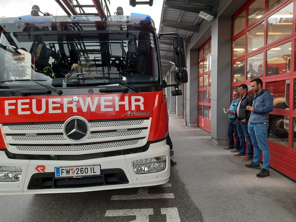 Besuch der Feuerwehr Terenten aus Südtirol